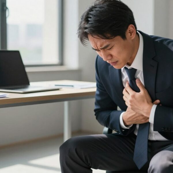 Ból w klatce piersiowej stres